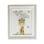Quadro Decorativo com LED Safari Selva Girafa Bege