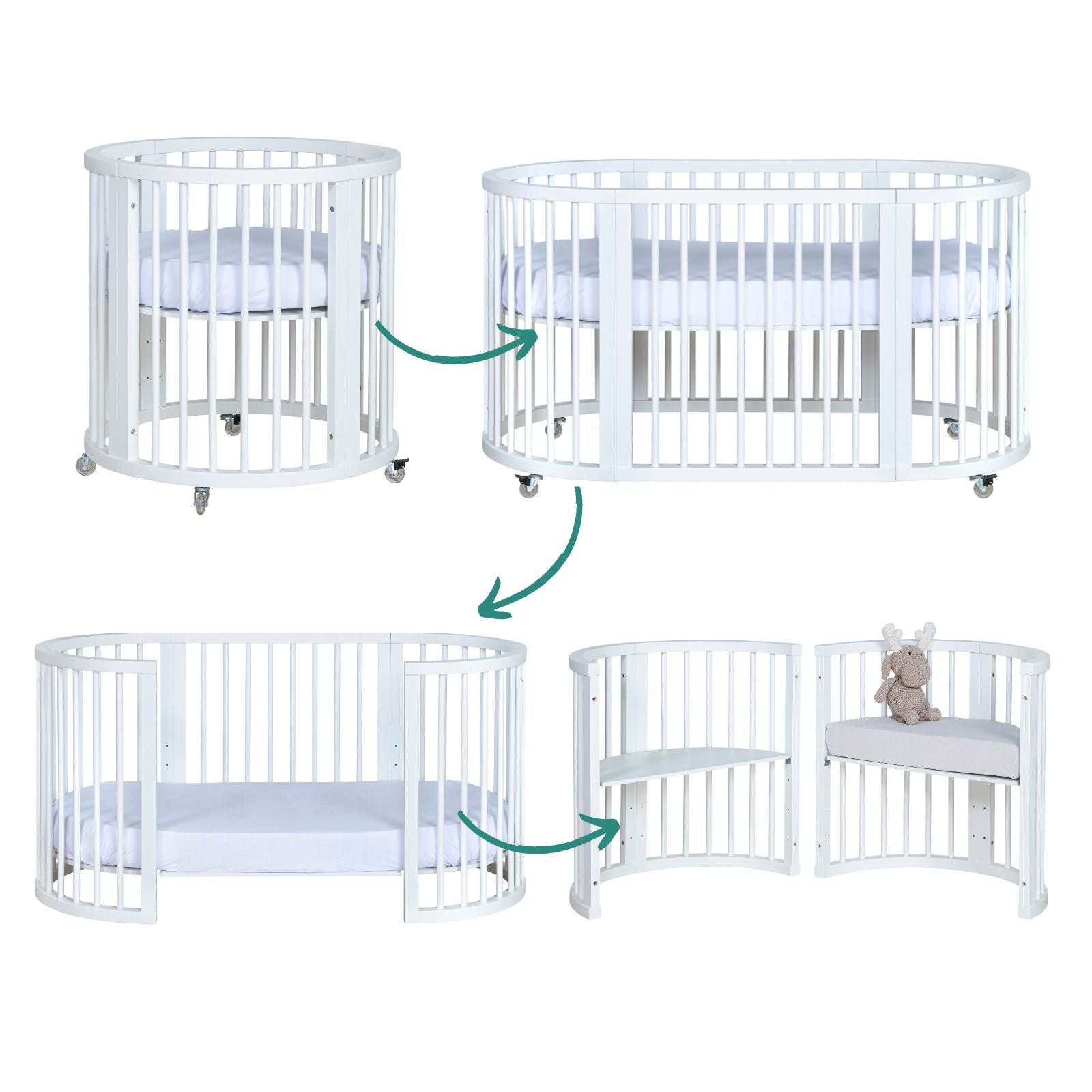 Berço Crescer Evolutivo CRE500 Amêndoa - Sleeper