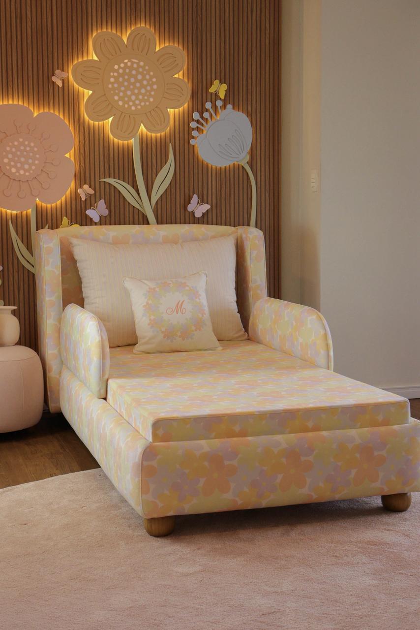 Cama Florence Estofada Solteiro - Stillen