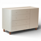 Cômoda Sleep COM704 com 4 Gavetas e 1 Porta - Sleeper Cor:Branco