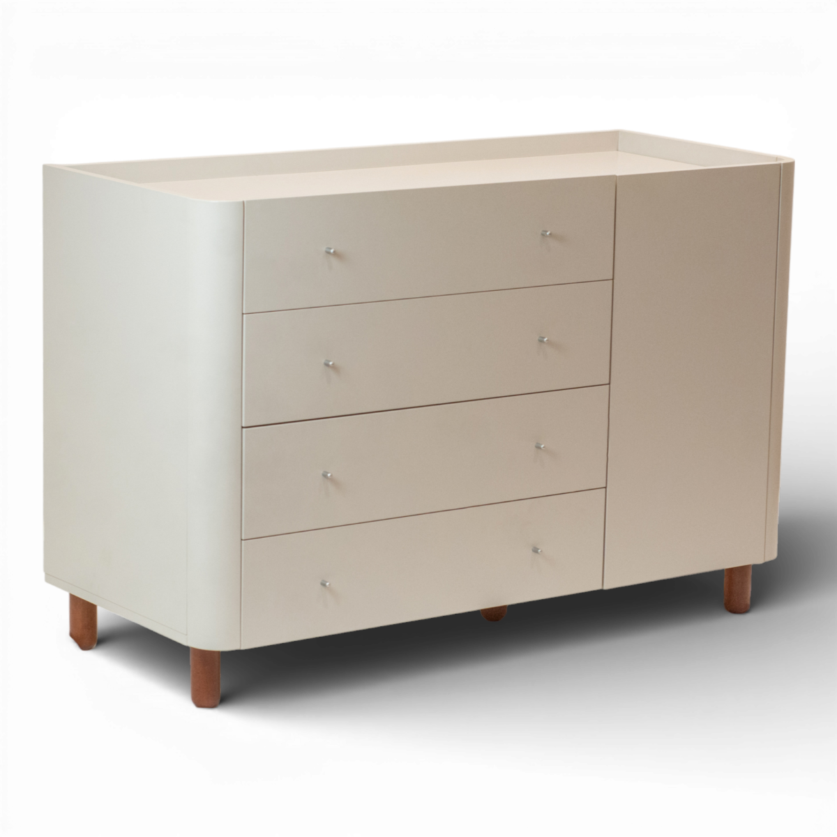 Cômoda Sleep COM704 com 4 Gavetas e 1 Porta - Sleeper Cor:Branco