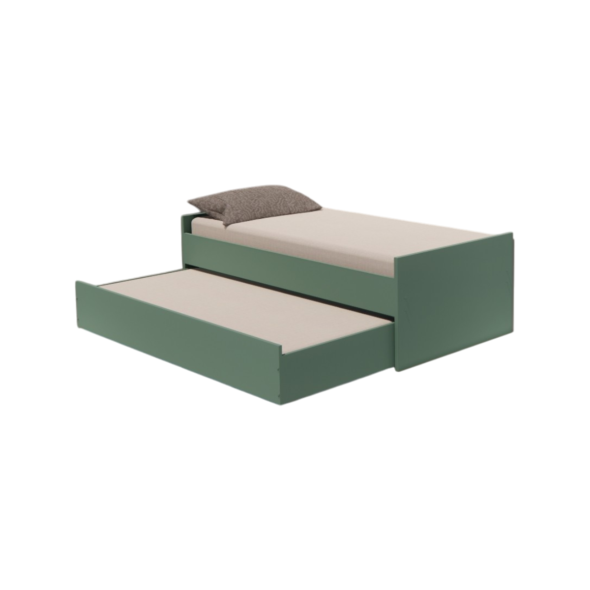 Cama Bicama Solteiro e Casal Versatile 3 em 1 - Kartoon - Verde Natureza
