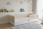 Cama Infantil de Solteiro Flow Branco - Kartoon