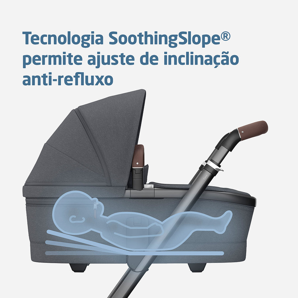 Carrinho de Bebê + Moisés Fame Max Twilic Graphite - Maxi-Cosi