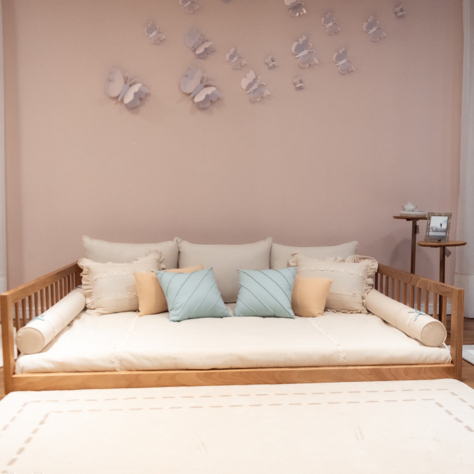 Kit Completo Almofadas Decorativas Neutro Cama Casal - Arte e Ternura