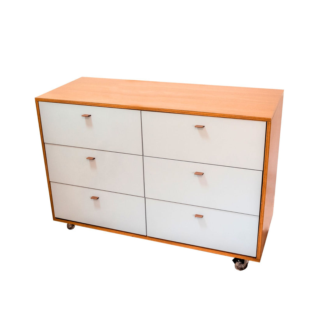 Cômoda Fazenda 6 Gavetas Caixa Freijó FAZ-001 - Kartoon Cor:Frente de Gavetas Branco