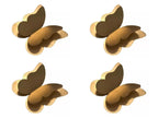 Kit 4 Borboletas para Decoração de Parede Tam P - cor:Dourado