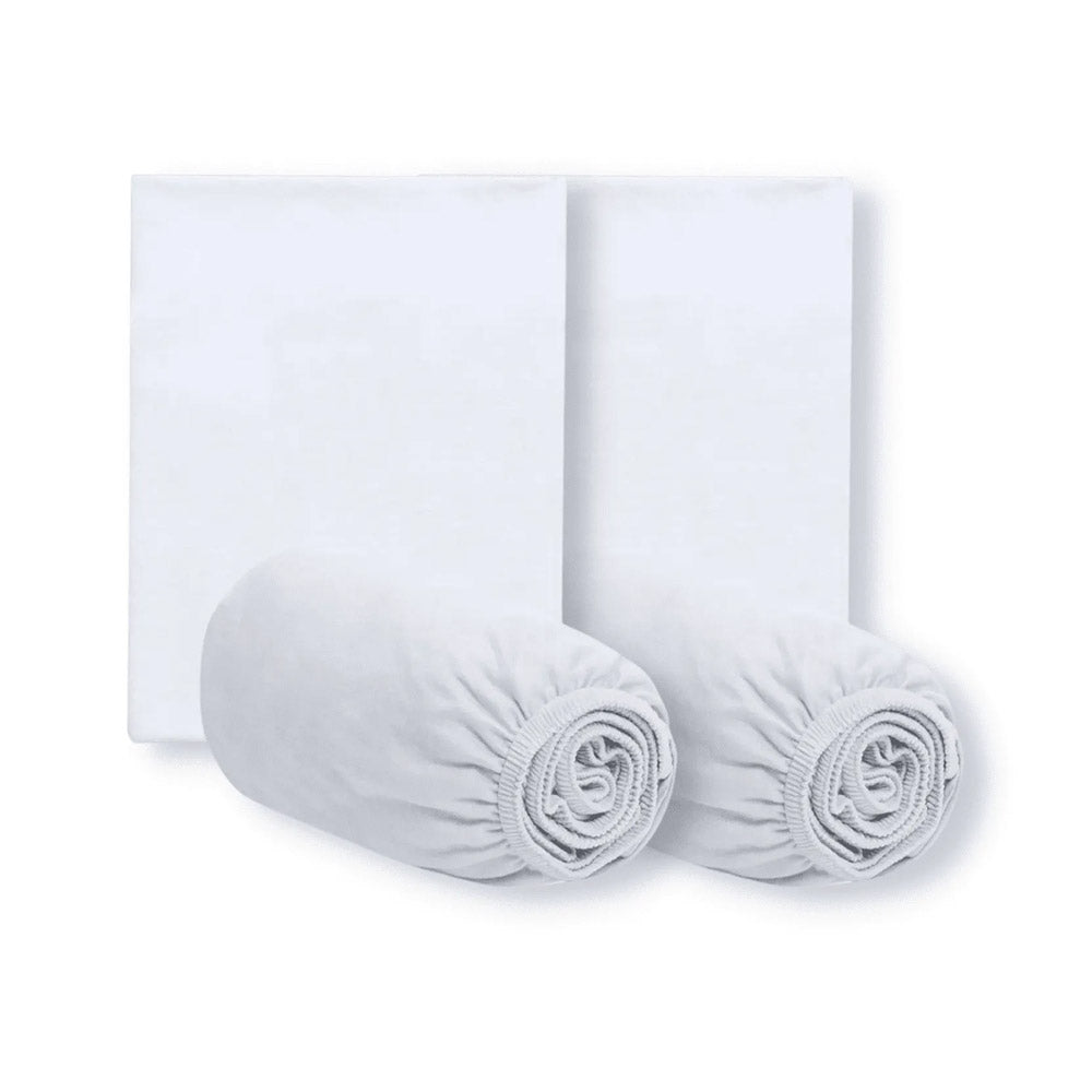 Kit 2 Lençóis e 2 Fronhas Berço Fases  Kartoon 1ª Fase Branco - Era Uma Vez