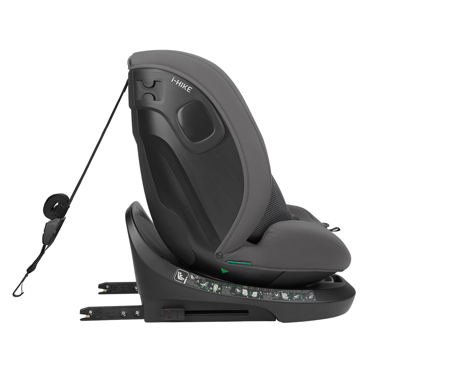 Cadeira de Carro Isofix I-Hike 360 (40 a 150cm) - Kikka Boo Dark Grey