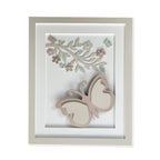 Quadro Decorativo com LED Borboleta Bege