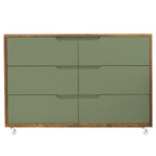 Cômoda Fases FAS-610 6 Gavetas Caixa em Jequitibá - Kartoon Cor:Frente de Gavetas Verde