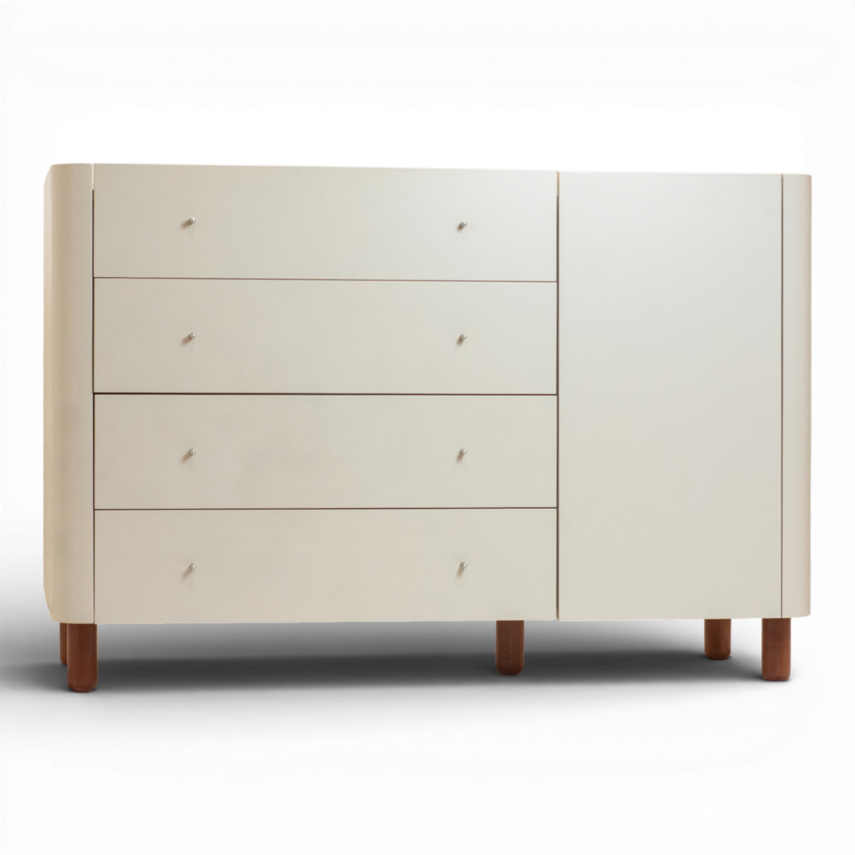 Cômoda Sleep COM704 com 4 Gavetas e 1 Porta - Sleeper Cor:Branco