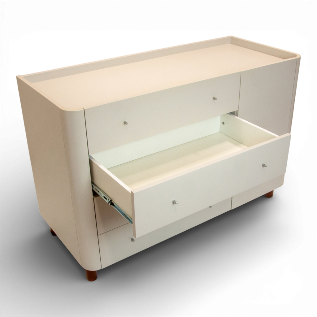 Cômoda Sleep COM704 com 4 Gavetas e 1 Porta - Sleeper Cor:Branco