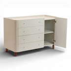 Cômoda Sleep COM704 com 4 Gavetas e 1 Porta - Sleeper Cor:Branco