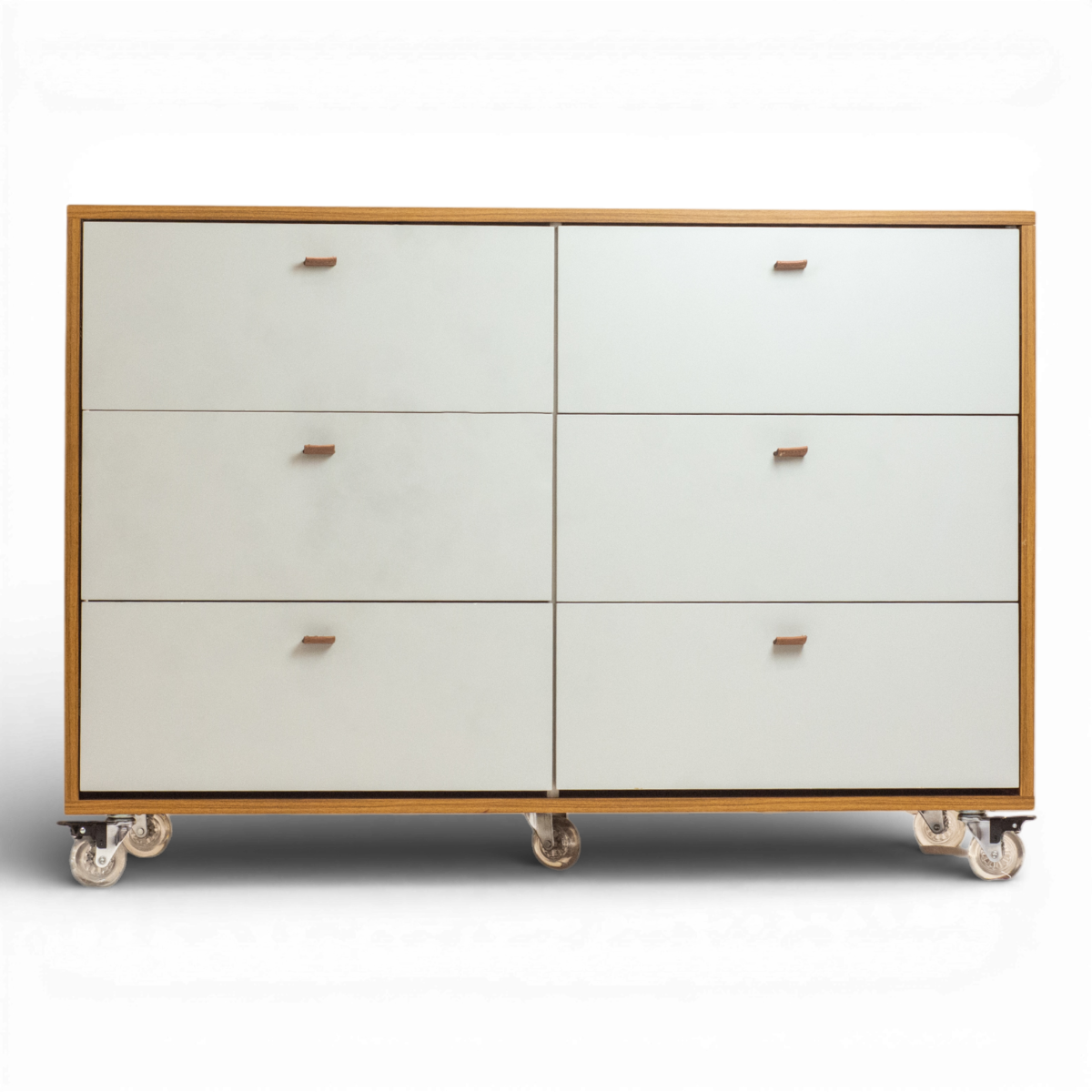 Cômoda Fazenda 6 Gavetas Caixa Freijó FAZ-001 - Kartoon Cor:Frente de Gavetas Branco