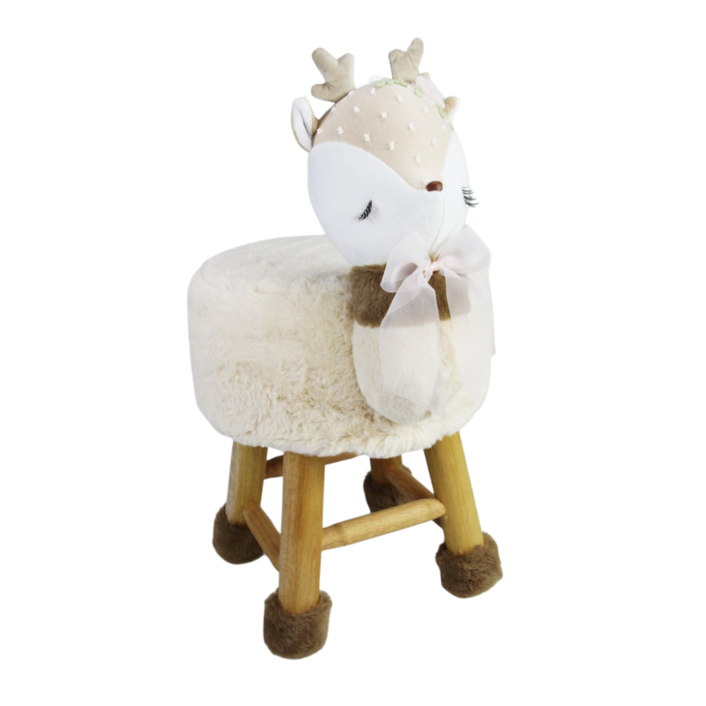 Banco de Pelúcia Infantil Decorativo - Silvia Polito Cervo
