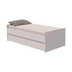 Cama Bicama Solteiro e Casal Versatile 3 em 1 - Kartoon - Branco