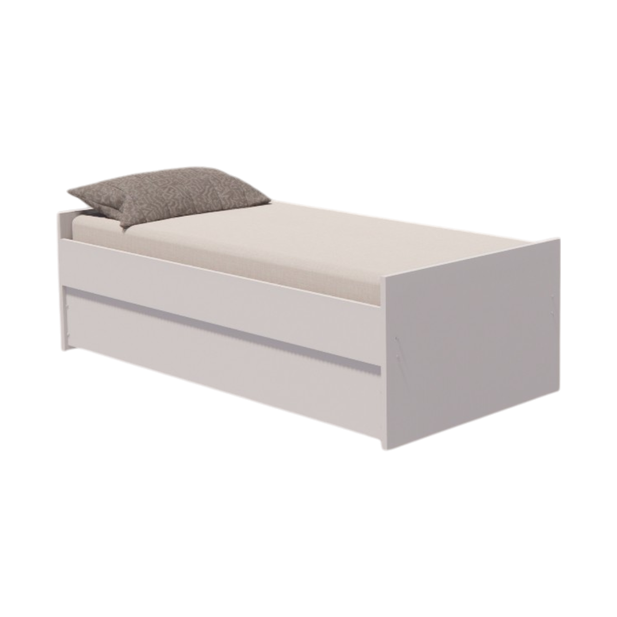 Cama Bicama Solteiro e Casal Versatile 3 em 1 - Kartoon - Branco