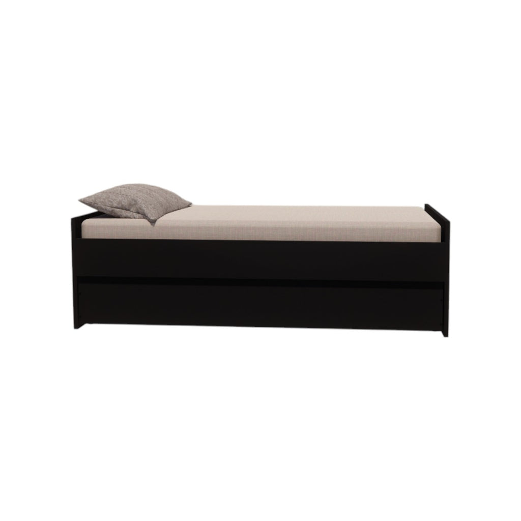 Cama Bicama Solteiro e Casal Versatile 3 em 1 em MDF - Kartoon - Preto