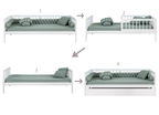 Cama de Solteiro KIDS342 Branca - Sleeper
