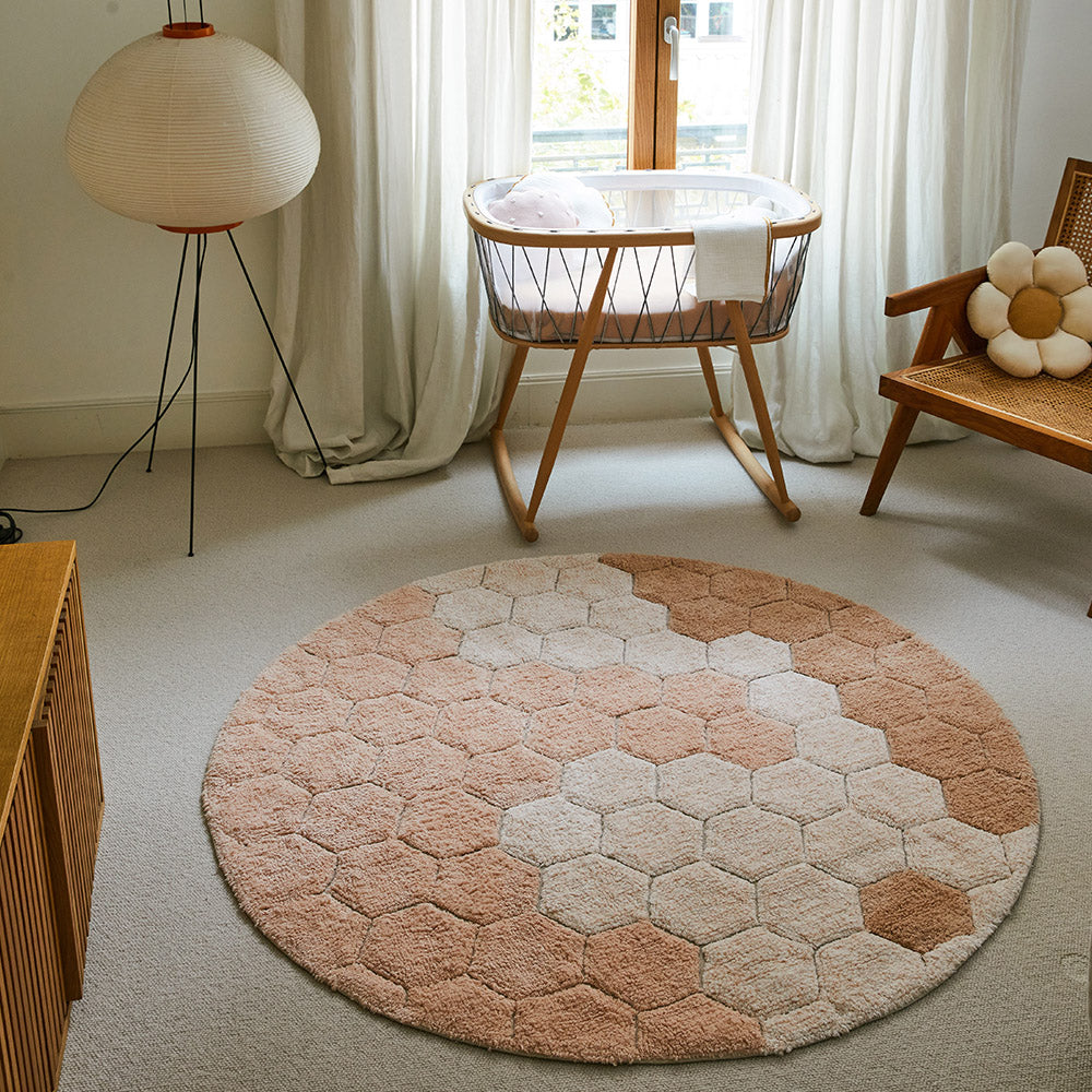 Tapete Honeycomb Rose 140cm - Lorena Canals **
