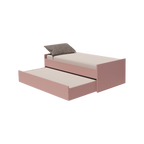 Cama Bicama Solteiro e Casal Versatile 3 em 1 - Kartoon - Rosa Ballet