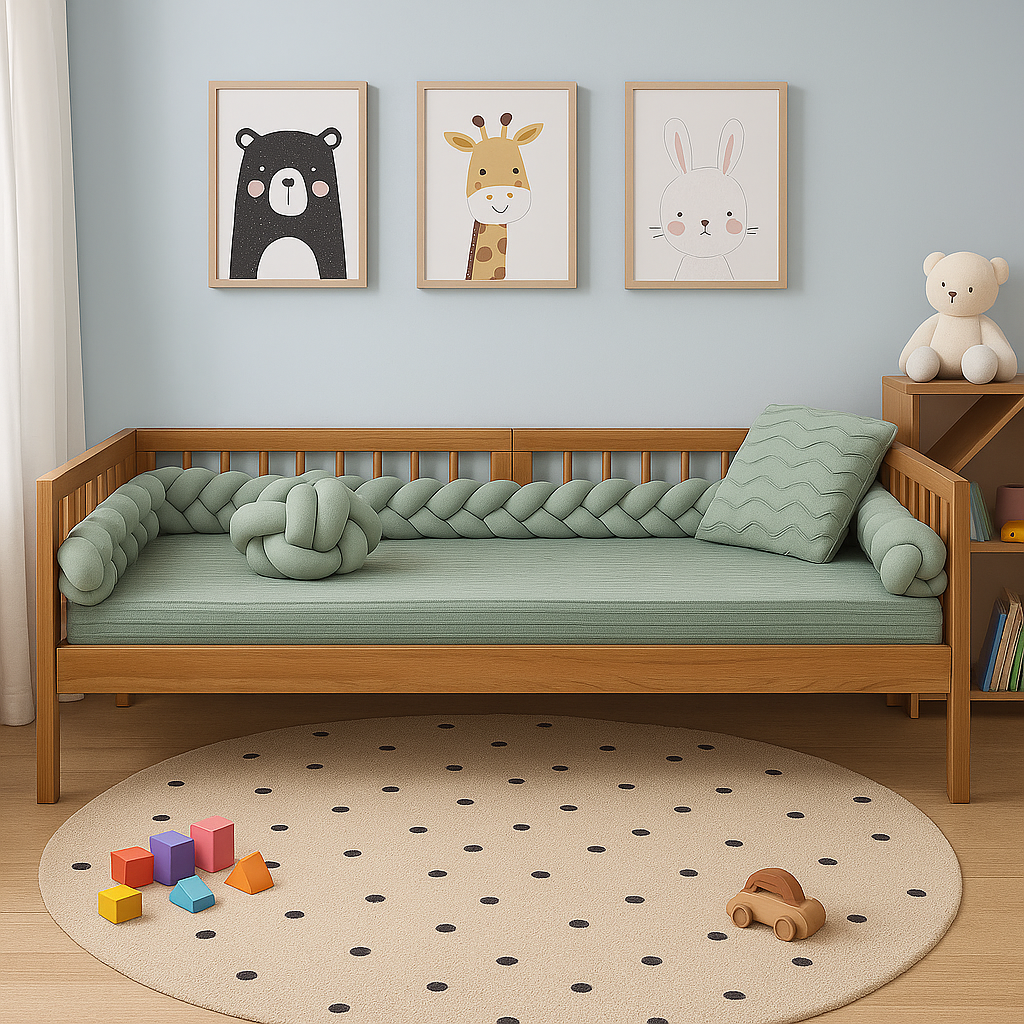 Cama de Solteiro KIDS342 Madeira Jequitibá - Sleeper