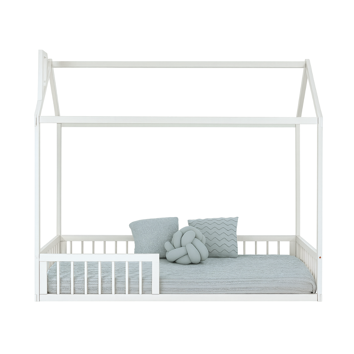 Cama de Solteiro Casinha Montessoriana Branca KIDS304 - Sleeper