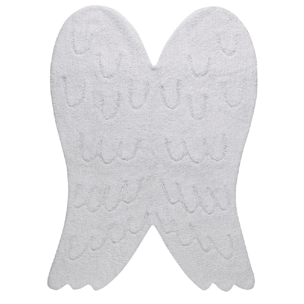 Tapete Infantil Asa Silhueta Branca 120x160 cm - Lorena Canals