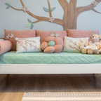 Kit Completo Almofadas Decorativas Jardim Encantado Rosa 9pçs - Arte e Ternura